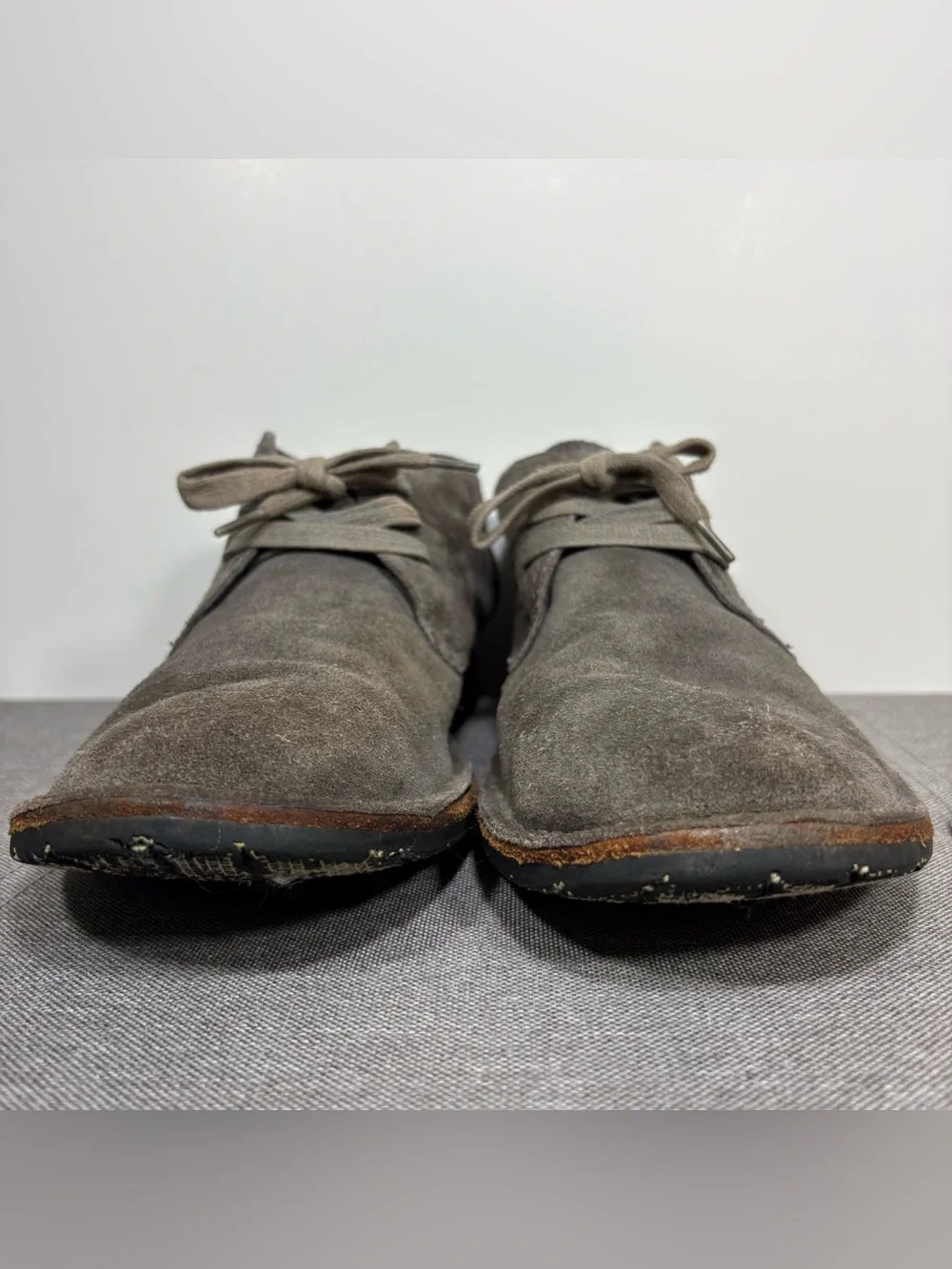 John Varvatos Gray Suede Chukka Boots- men’s 10M